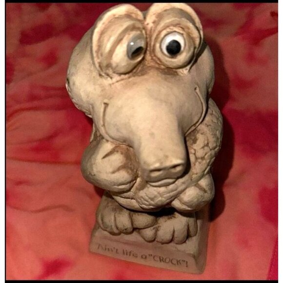 Wise Guys American Greetings "Aint Life A Crock!" Ceramic Alligator Figurine - Picture 2 of 6
